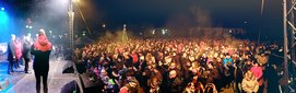 Huczny Sylwester w Lututowie, który stał się miastem
