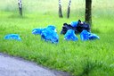 Tu się nie śmieci, tu sprzątały dzieci. Sprzątanie lasu przy drodze Strojec – Skotnica gm. Praszka