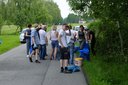 Tu się nie śmieci, tu sprzątały dzieci. Sprzątanie lasu przy drodze Strojec – Skotnica gm. Praszka