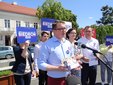 Szef kampanii wyborczej Roberta Biedronia, poseł Tomasz Trela w Wieluniu