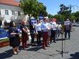 Szef kampanii wyborczej Roberta Biedronia, poseł Tomasz Trela w Wieluniu