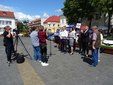 Szef kampanii wyborczej Roberta Biedronia, poseł Tomasz Trela w Wieluniu