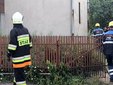 Pożar na ulicy Morelowej w Wieluniu