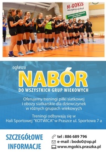 M-GOKiS Praszka zaprasza na zajęcia sportowe
