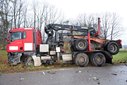 Wypadek w Siemkowicach. Jedna osoba trafiła do szpitala