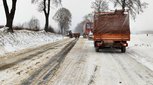 Sytuacja na drogach. 8 lutego 2021 - DK43 relacji Wieluń - Praszka