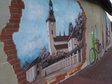 Nowy mural na murze klasztoru sióstr bernardynek w Wieluniu