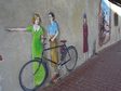 Nowy mural na murze klasztoru sióstr bernardynek w Wieluniu