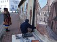 Nowy mural na murze klasztoru sióstr bernardynek w Wieluniu