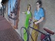 Nowy mural na murze klasztoru sióstr bernardynek w Wieluniu