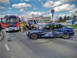 Zdarzenie na DK45 w Praszce. Jedna osoba poszkodowana