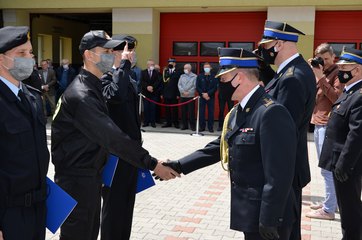 Uroczysty Dzień Strażaka w Komendzie Powiatowej PSP w Wieluniu