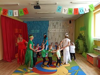 Taniec żywiołów w wieluńskim przedszkolu