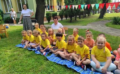 Mali sportowcy z Publicznego Przedszkola nr 3 w Wieluniu