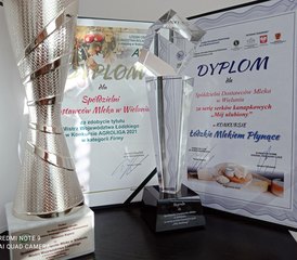 Wieluńska Spółdzielnia Dostawców Mleka Mistrzem Województwa Łódzkiego w Konkursie AGROLIGA 2021 r.