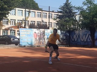 Hubert Spodymek mistrzem Wielunia w tenisie ziemnym
