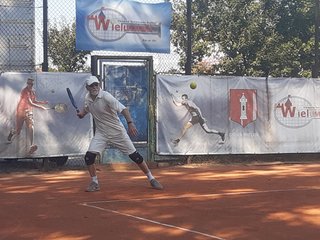 Hubert Spodymek mistrzem Wielunia w tenisie ziemnym