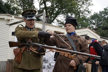 Żywa lekcja historii w Goli, pow. wieruszowski