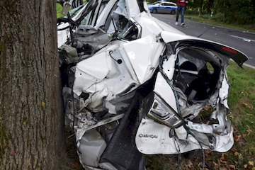 Powiat pajęczański: Groźny wypadek drogowy