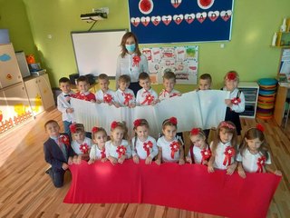 Przedszkolaki świętowały Dzień Niepodległości