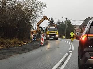 Postępują prace przy rozbudowie DK45 od Praszki do granicy województw opolskiego i łódzkiego
