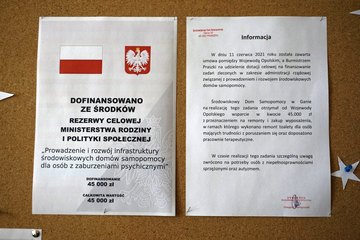Remonty w Środowiskowym Domu Samopomocy w Ganie w gminie Praszka