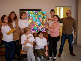 Podopieczni Specjalnego Ośrodka Szkolno-Wychowawczego z Gromadzic grają z WOŚP