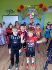 Karnawałowa zabawa w wieluńskim przedszkolu