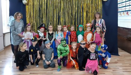 Karnawałowa zabawa w wieluńskim przedszkolu