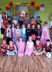 Karnawałowa zabawa w wieluńskim przedszkolu