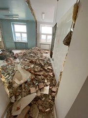 Wieluński szpital – remont SOR-u idzie pełną parą