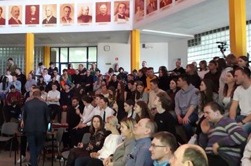 Tomasz Rożek, znany popularyzator nauki, odwiedził LO im. Tadeusza Kościuszki