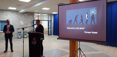 Tomasz Rożek, znany popularyzator nauki, odwiedził LO im. Tadeusza Kościuszki