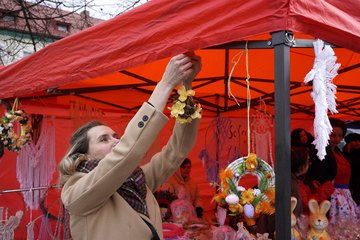 Kiermasz wielkanocny w Gorzowie Śląskim. Mały, ale barwny i aromatyczny