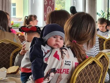 W Pajęcznie zorganizowano dziś spotkanie wielkanocne dla uchodźców z Ukrainy
