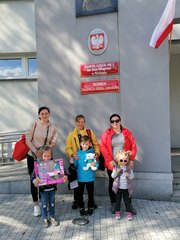 Wieluń: Ukraińcy uczą się języka polskiego w terenie