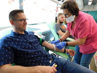 Klub honorowych dawców krwi przy wieluńskim PCK zorganizował kolejną akcję