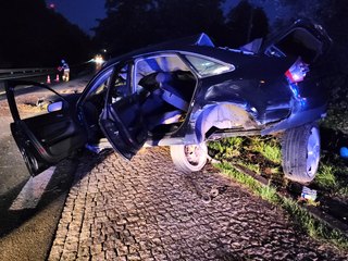 Powiat wieluński: pijany kierował audi