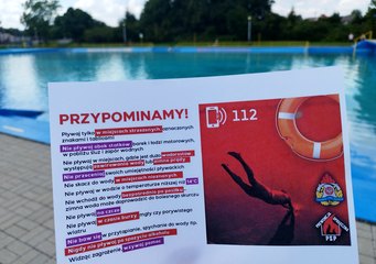 Akcja „Wypoczywaj bezpiecznie nad wodą” na wieluńskim basenie