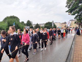 Wieluńscy pielgrzymi od świtu w drodze