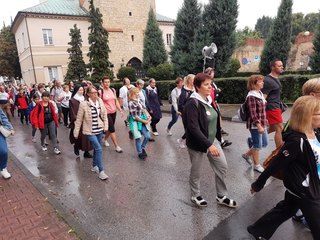Wieluńscy pielgrzymi od świtu w drodze