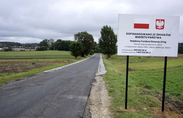 Gmina Pątnów: wyremontowane odcinki dróg oficjalnie otwarte
