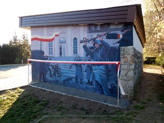 Mural historyczny odsłonięto w Sokolnikach