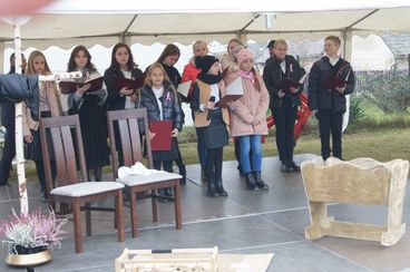 W Drobnicach odsłonięto obelisk poświęcony żołnierzowi Wojska Polskiego śp. por. Ignacemu Adamowi Batorowi