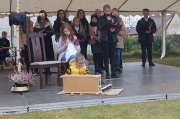W Drobnicach odsłonięto obelisk poświęcony żołnierzowi Wojska Polskiego śp. por. Ignacemu Adamowi Batorowi