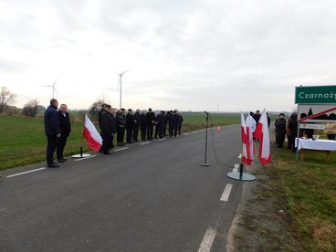 Droga Czarnożłyły - Gromadzice po remoncie