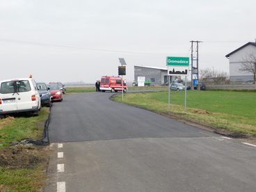 Droga Czarnożłyły - Gromadzice po remoncie