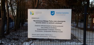 Lututów coraz ładniejszy. Z unijnych pieniędzy zrewitalizowano Mały Park i rynek