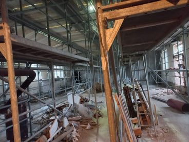 Gruntowny remont sali OSP w Grębieniu