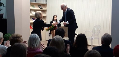Spotkanie z prof. dr. hab. Andrzejem Marciniakiem w wieluńskiej bibliotece